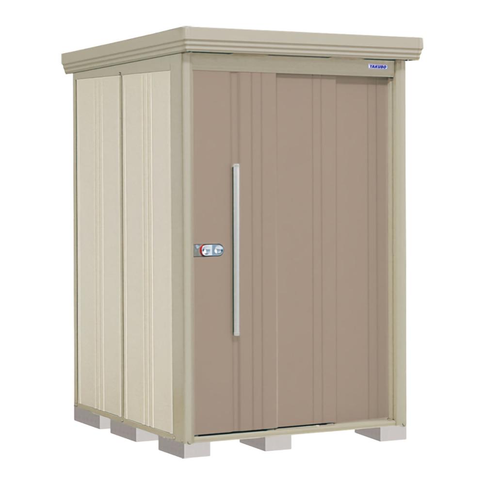 タクボ物置　Ｍｒ．ストックマン　ダンディ　間口１３２×奥行１５９ｃｍ　側面棚タイプ　一般型・標準屋根　アイボリーブラック　ＮＤ－１３１５ＹＡ