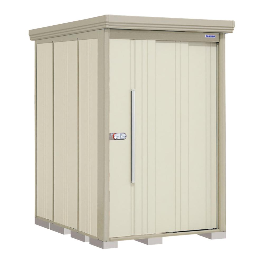 タクボ物置　Ｍｒ．ストックマン　ダンディ　間口１３２×奥行１９２ｃｍ　側面棚タイプ　一般型・標準屋根　アイボリーブラック　ＮＤ－１３１９ＹＡ