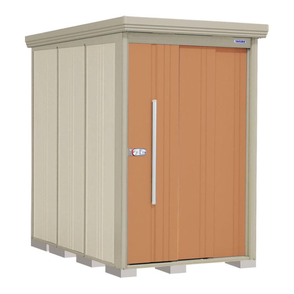 タクボ物置　Ｍｒ．ストックマン　ダンディ　間口１３２×奥行２２９ｃｍ　側面棚タイプ　一般型・結露減少屋根　アイボリーブラック　ＮＤ－Ｚ１３２２ＹＡ