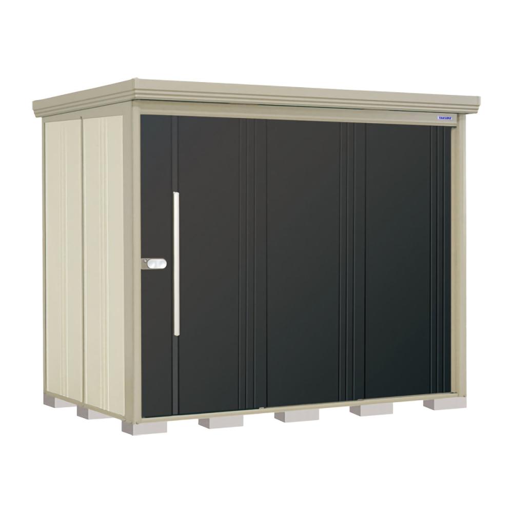 タクボ物置　Ｍｒ．ストックマン　ダンディ　間口２５３×奥行１５９ｃｍ　側面棚タイプ　一般型・結露減少屋根　アイボリーブラック　ＮＤ－Ｚ２５１５ＹＡ