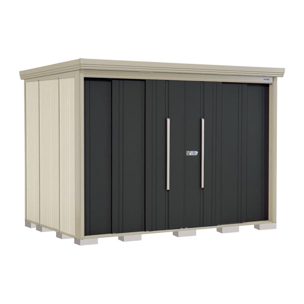 タクボ物置　Ｍｒ．ストックマン　ダンディ　間口２９０×奥行１９２ｃｍ　背面棚タイプ　一般型・結露減少屋根　アイボリーブラック　ＮＤ－Ｚ２９１９Ａ