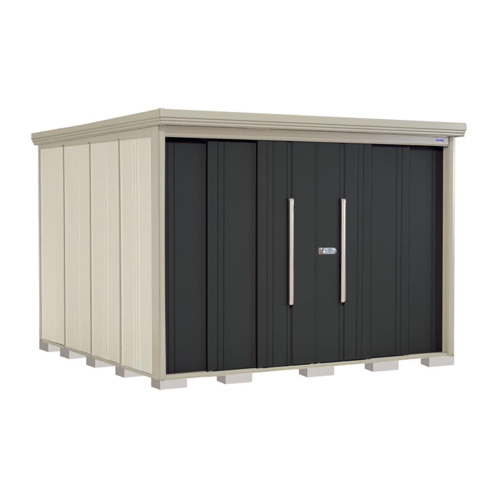 タクボ物置　Ｍｒ．ストックマン　ダンディ　間口２９０×奥行２９９ｃｍ　側面棚タイプ　一般型・標準屋根　アイボリーブラック　ＮＤ－２９２９ＹＡ