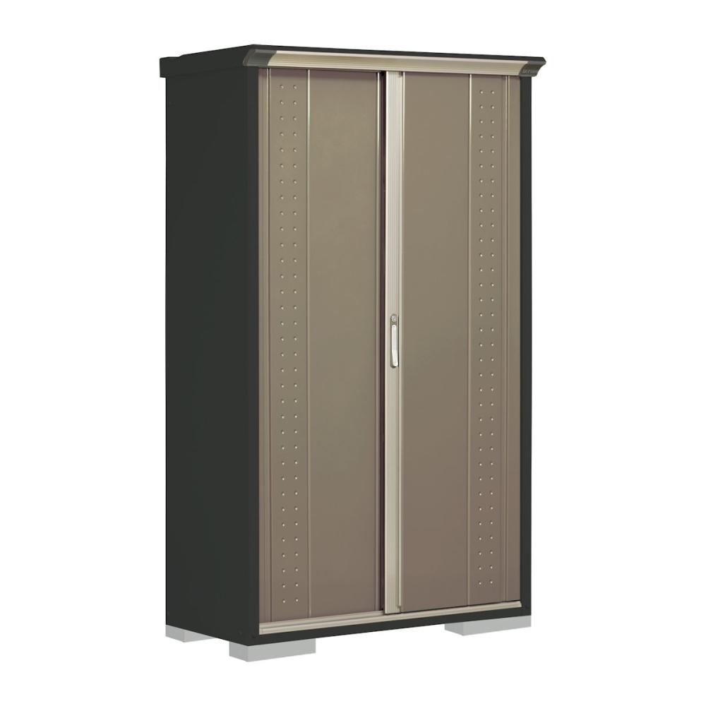 タクボ物置　グランプレステージ ジャンプ　本体アイボリーブラック　間口１１２×奥行５３×高さ１９０ｃｍ　全面棚タイプ　アイボリーブラック　ＧＰＹ－１１５ＡＦＹＫ