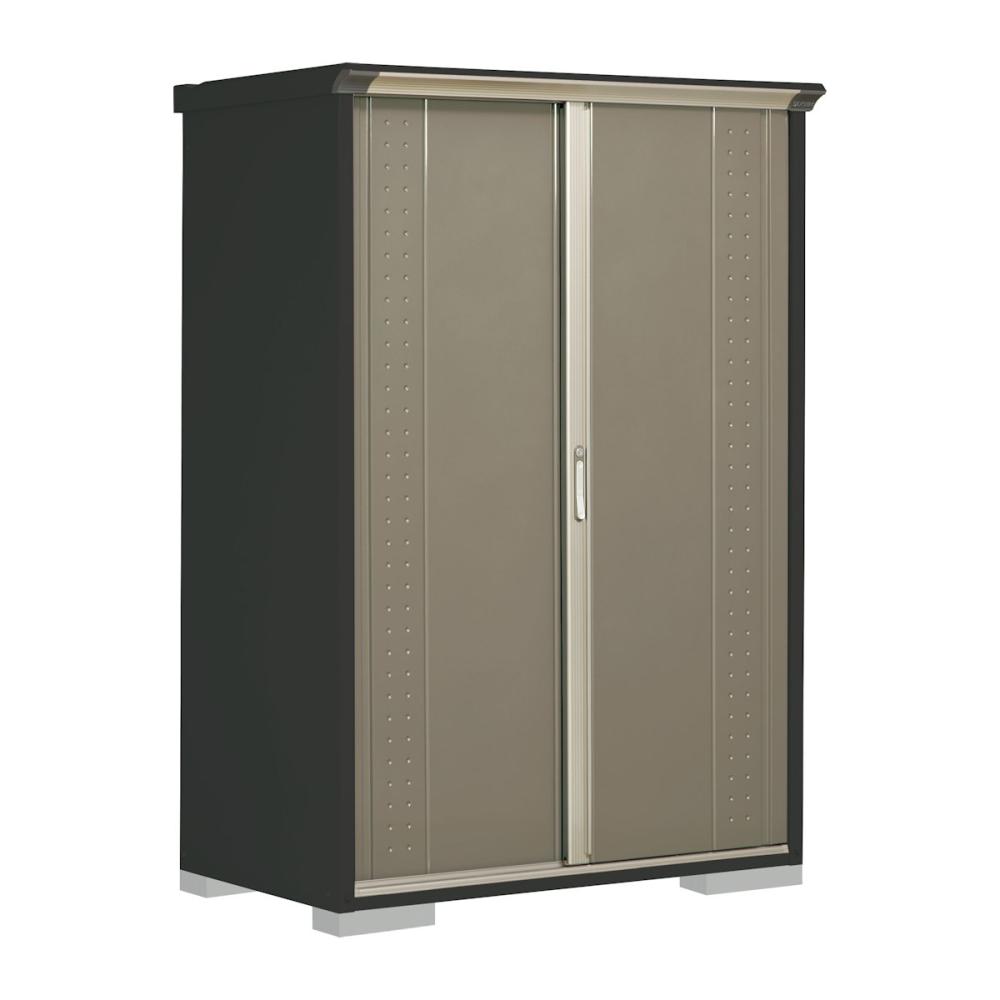 タクボ物置　グランプレステージ ジャンプ　本体アイボリーブラック　間口１３０×奥行７５×高さ１９０ｃｍ　全面棚タイプ　アイボリーブラック　ＧＰＹ－１３７ＡＦＹＫ