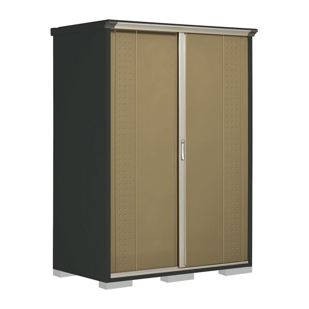 タクボ物置　グランプレステージ ジャンプ　本体アイボリーブラック　間口１５０×奥行９０×高さ２１０ｃｍ　全面棚タイプ　ルミナスシルバー　ＧＰＹ－１５９ＨＦＬＳ