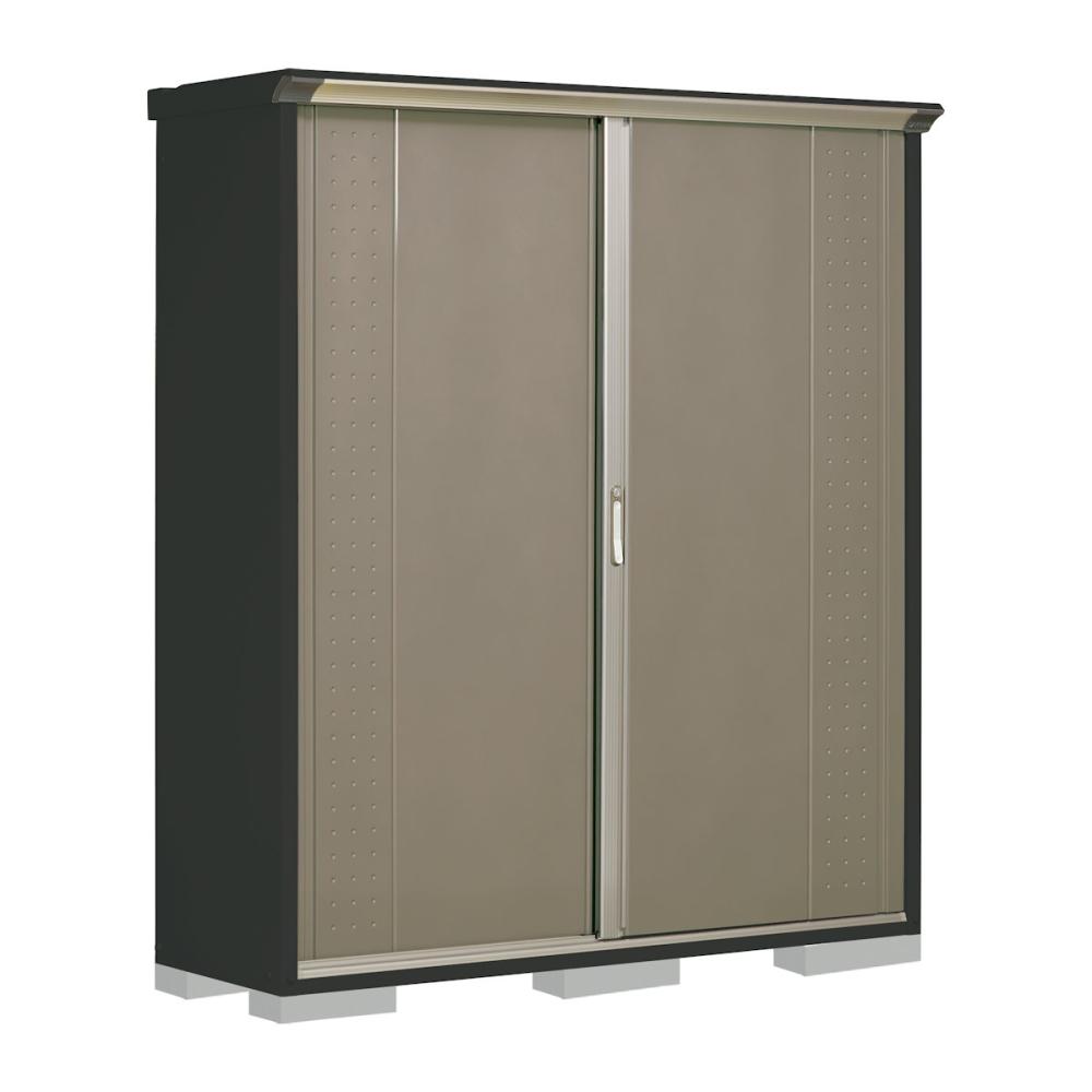 タクボ物置　グランプレステージ ジャンプ　本体アイボリーブラック　間口１７０×奥行５３×高さ１９０ｃｍ　全面棚タイプ　カーボンブラウン　ＧＰＹ－１７５ＡＦＣＢ