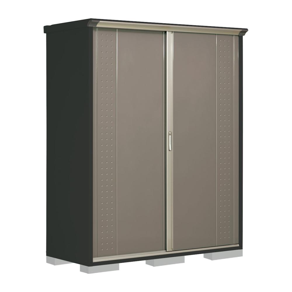 タクボ物置　グランプレステージ ジャンプ　本体アイボリーブラック　間口１７０×奥行７５×高さ２１０ｃｍ　全面棚タイプ　ナッツカーキ　ＧＰＹ－１７７ＨＦＫＡ