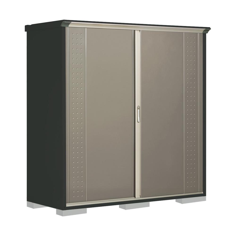 タクボ物置　グランプレステージ ジャンプ　本体アイボリーブラック　間口１８８×奥行７５×高さ１９０ｃｍ　全面棚タイプ　ルミナスシルバー　ＧＰＹ－１９７ＡＦＬＳ