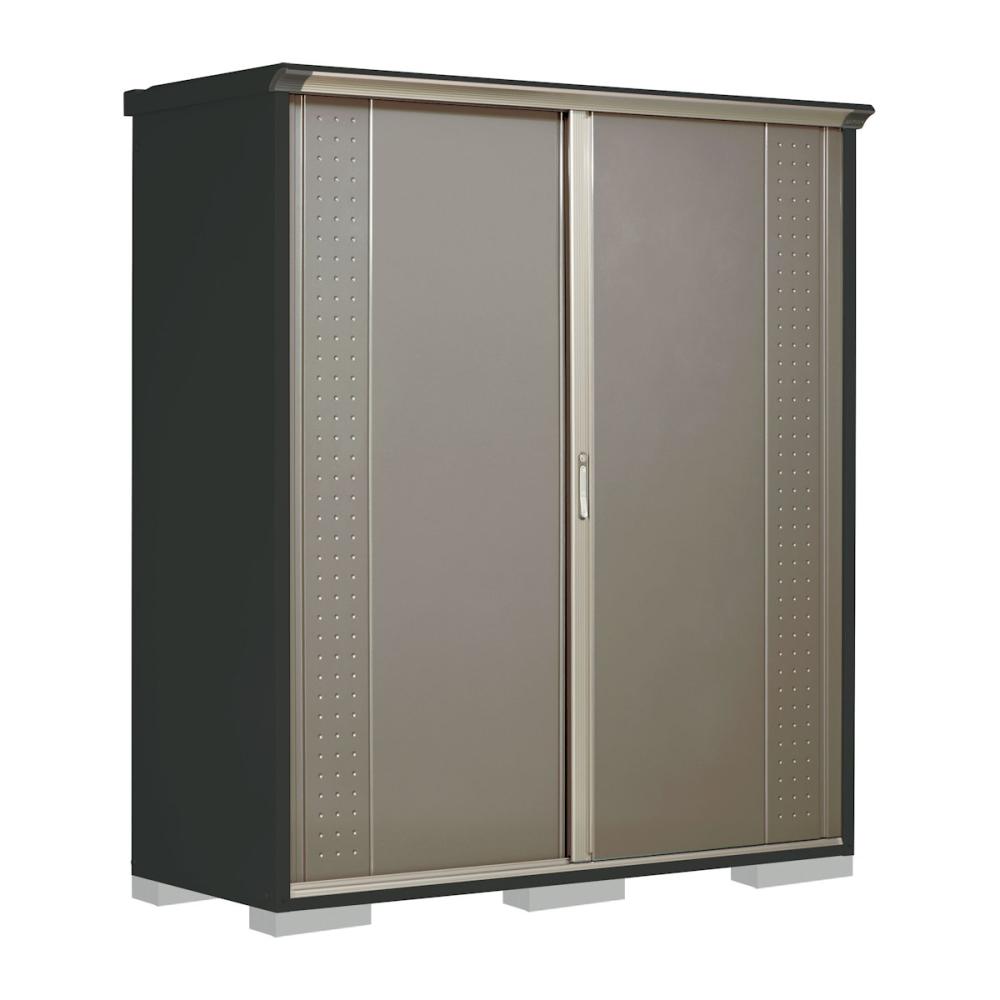 タクボ物置　グランプレステージ ジャンプ　本体アイボリーブラック　間口１８８×奥行７５×高さ２１０ｃｍ　全面棚タイプ　カーボンブラウン　ＧＰＹ－１９７ＨＦＣＢ