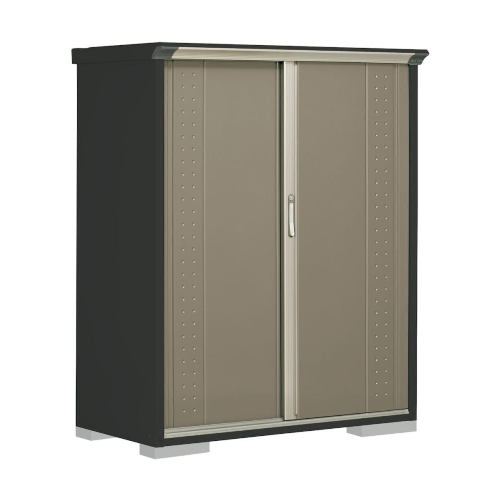 タクボ物置　グランプレステージ ジャンプ　本体アイボリーブラック　間口１３０×奥行６５×高さ１６０ｃｍ　たて置きタイプ　カーボンブラウン　ＧＰＹ－１３６ＢＴＣＢ