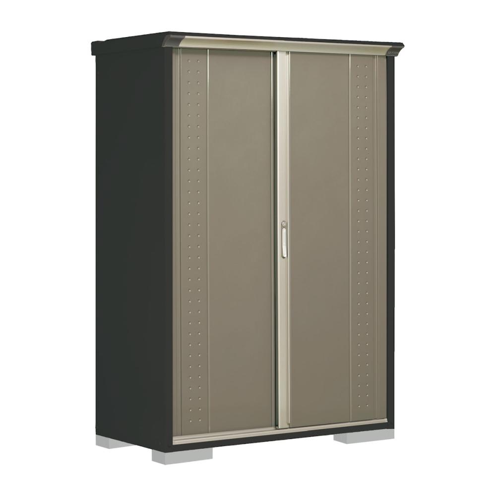 タクボ物置　グランプレステージ ジャンプ　本体アイボリーブラック　間口１３０×奥行６５×高さ１９０ｃｍ　たて置きタイプ　アイボリーブラック　ＧＰＹ－１３６ＡＴＹＫ