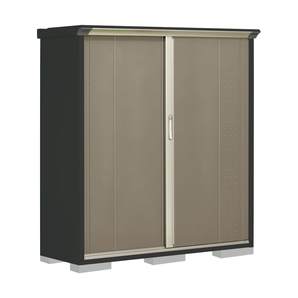 タクボ物置　グランプレステージ ジャンプ　本体アイボリーブラック　間口１５０×奥行５３×高さ１６０ｃｍ　たて置きタイプ　カーボンブラウン　ＧＰＹ－１５５ＢＴＣＢ