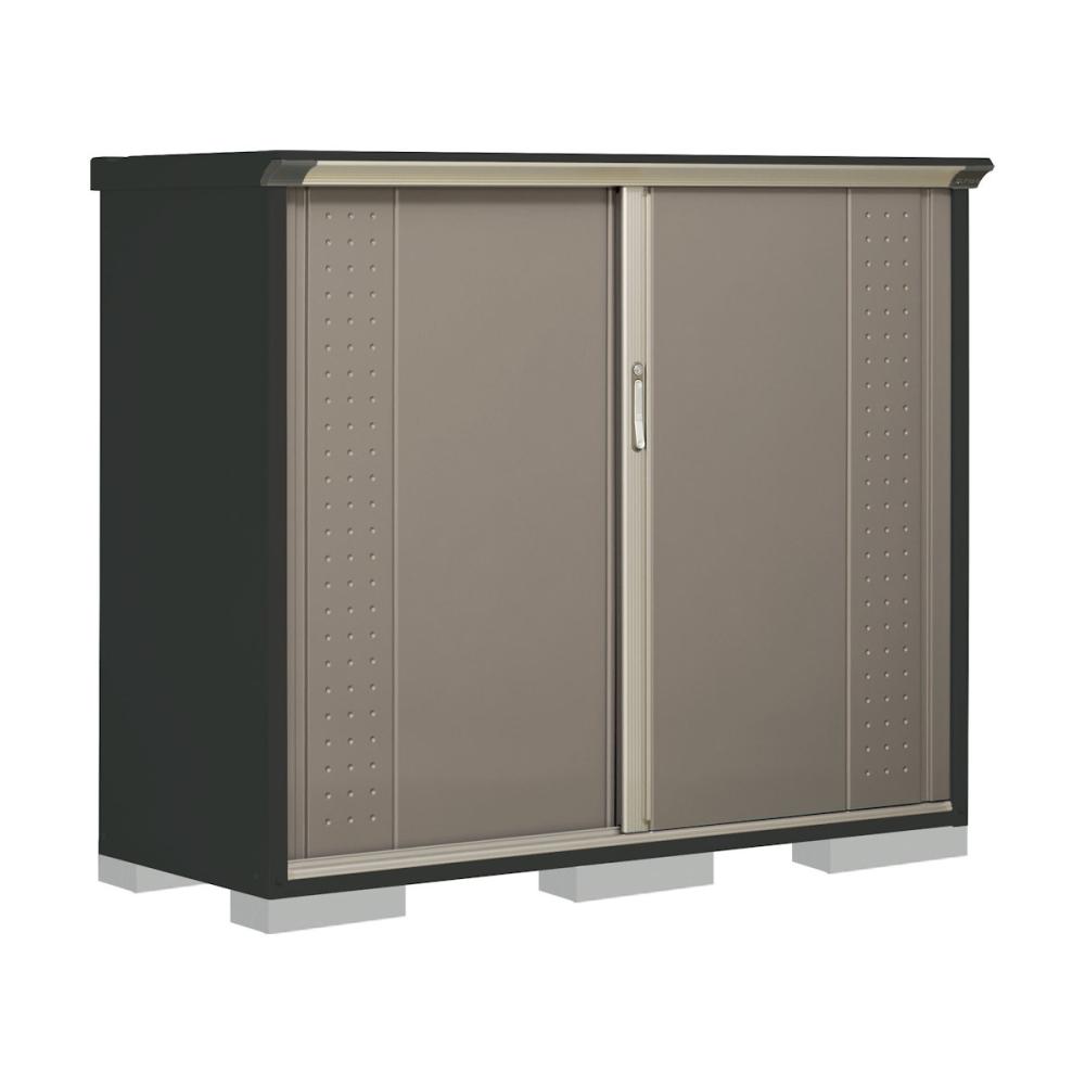 タクボ物置　グランプレステージ ジャンプ　本体アイボリーブラック　間口１７０×奥行６５×高さ１４０ｃｍ　たて置きタイプ　ナッツカーキ　ＧＰＹ－１７６ＣＴＫＡ