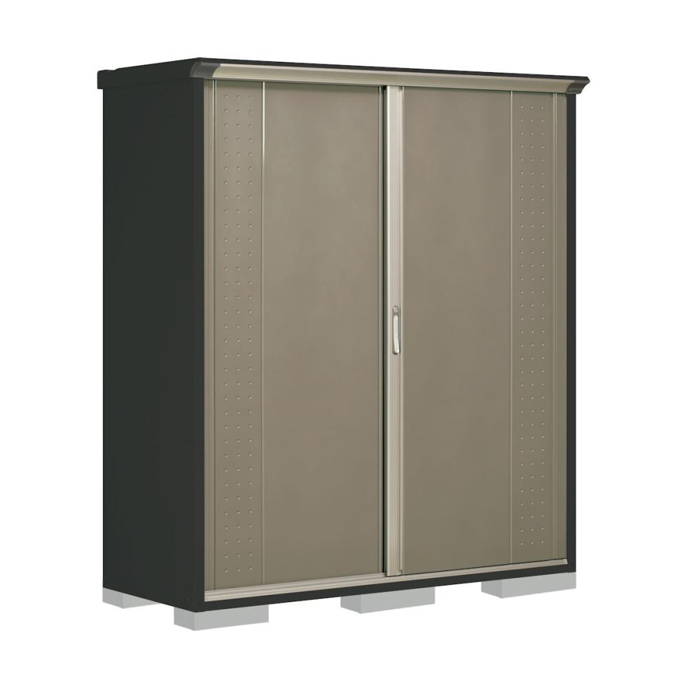 タクボ物置　グランプレステージ ジャンプ　本体アイボリーブラック　間口１７０×奥行６５×高さ１９０ｃｍ　たて置きタイプ　ナッツカーキ　ＧＰＹ－１７６ＡＴＫＡ