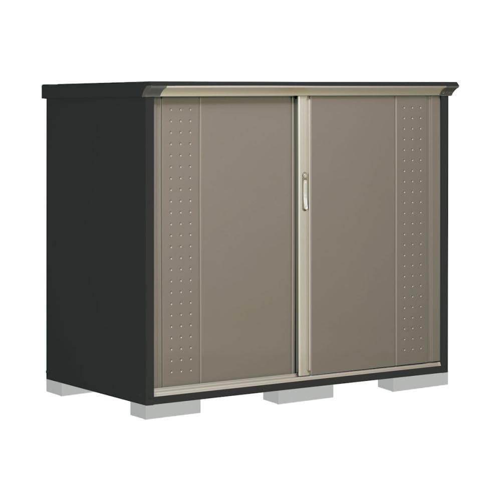 タクボ物置　グランプレステージ ジャンプ　本体アイボリーブラック　間口１７０×奥行９０×高さ１４０ｃｍ　たて置きタイプ　カーボンブラウン　ＧＰＹ－１７９ＣＴＣＢ