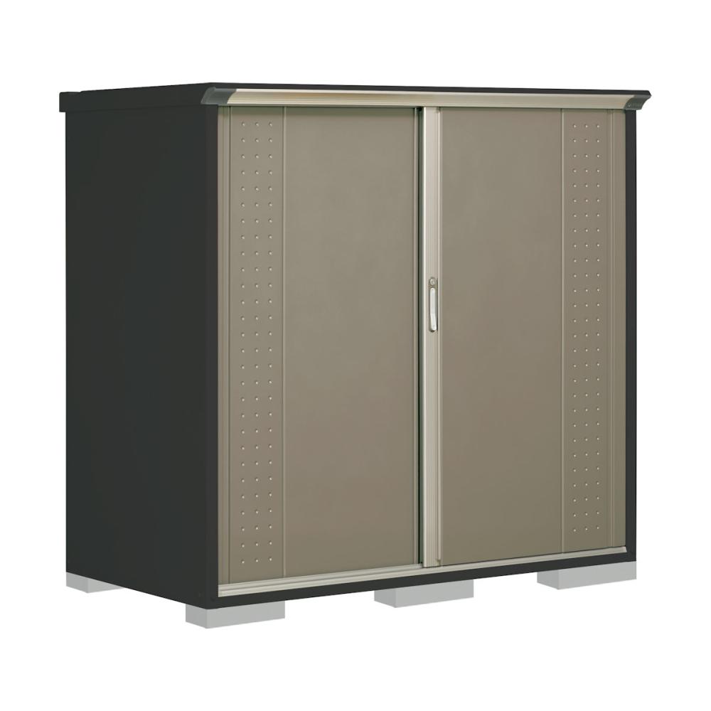 タクボ物置　グランプレステージ ジャンプ　本体アイボリーブラック　間口１７０×奥行９０×高さ１６０ｃｍ　たて置きタイプ　ルミナスシルバー　ＧＰＹ－１７９ＢＴＬＳ