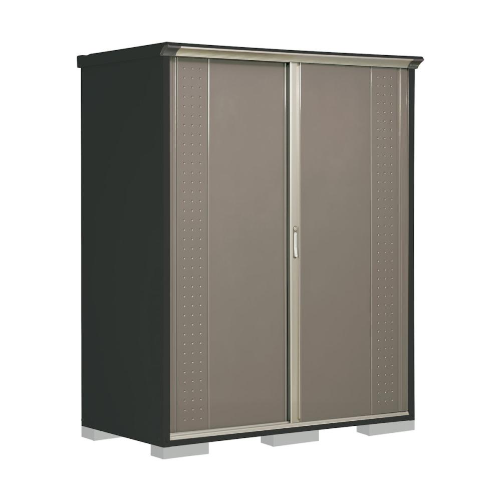 タクボ物置　グランプレステージ ジャンプ　本体アイボリーブラック　間口１７０×奥行９０×高さ２１０ｃｍ　たて置きタイプ　ナッツカーキ　ＧＰＹ－１７９ＨＴＫＡ