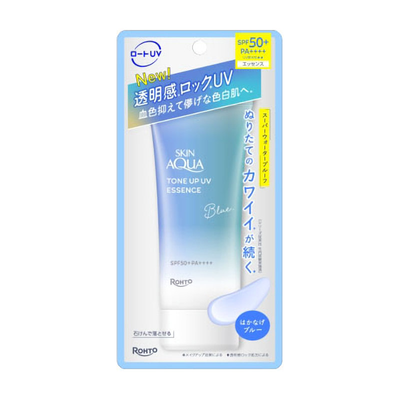 ロート製薬　スキンアクアトーンアップ　ＵＶエッセンス　ブルー　７０ｇ