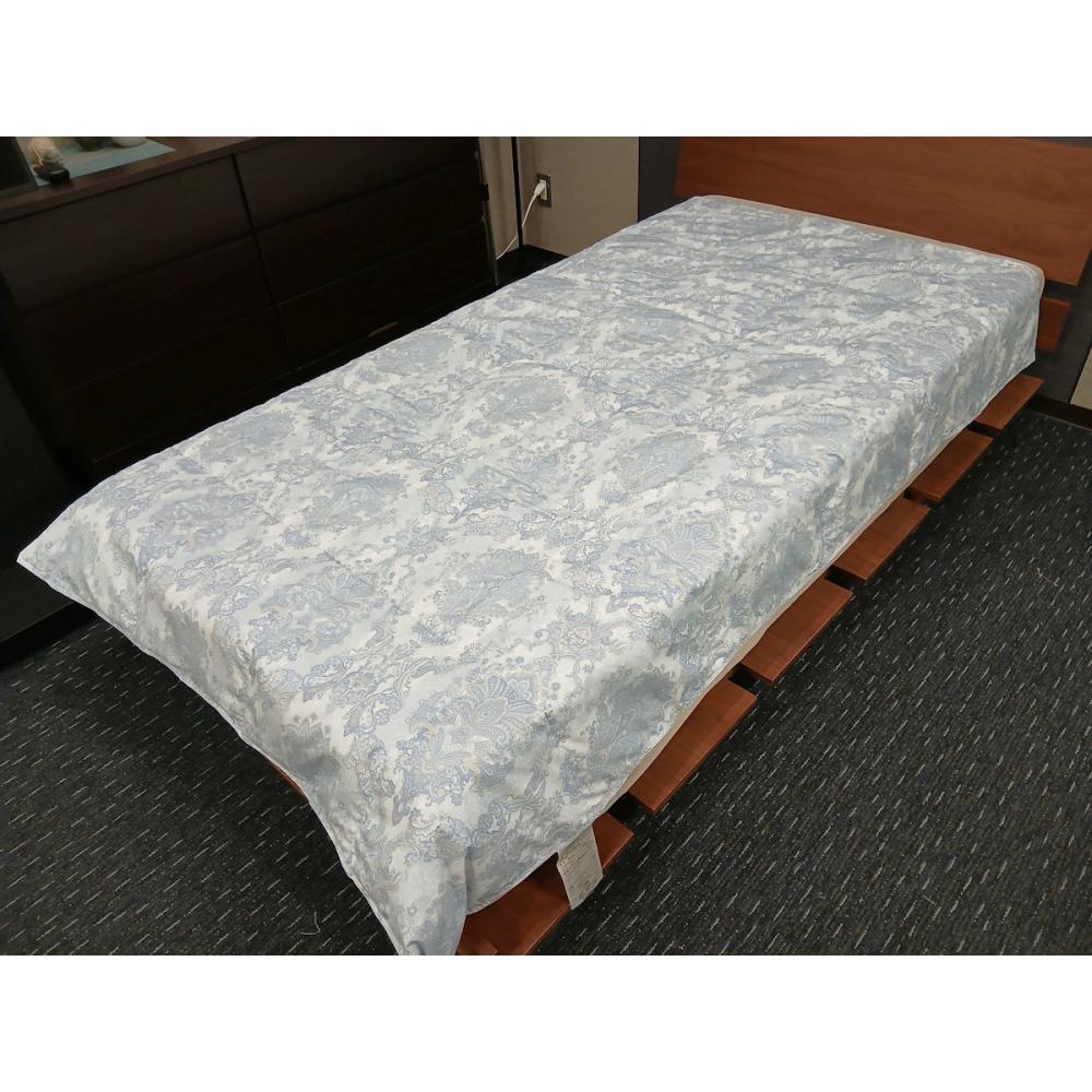 西川　ウォッシャブルダウンケット　ブルー　シングルロング　１５０×２１０ｃｍ
