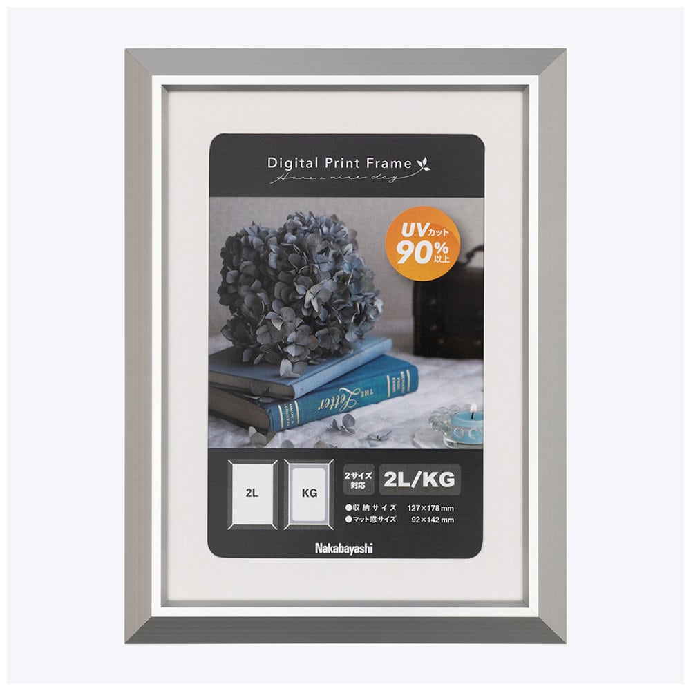 デジタルプリントフレーム　アルミ　２Ｌ　シルバー　Ｆ－ＤＰＡ－２Ｌ－ＳＶ