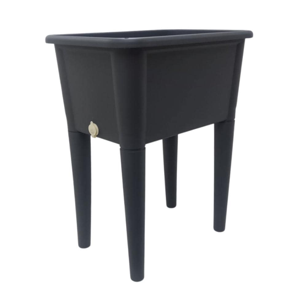 Ｂｒｅｅｚｙ　Ｇｒｅｅｎ　脚付プランター５２０型　グレー