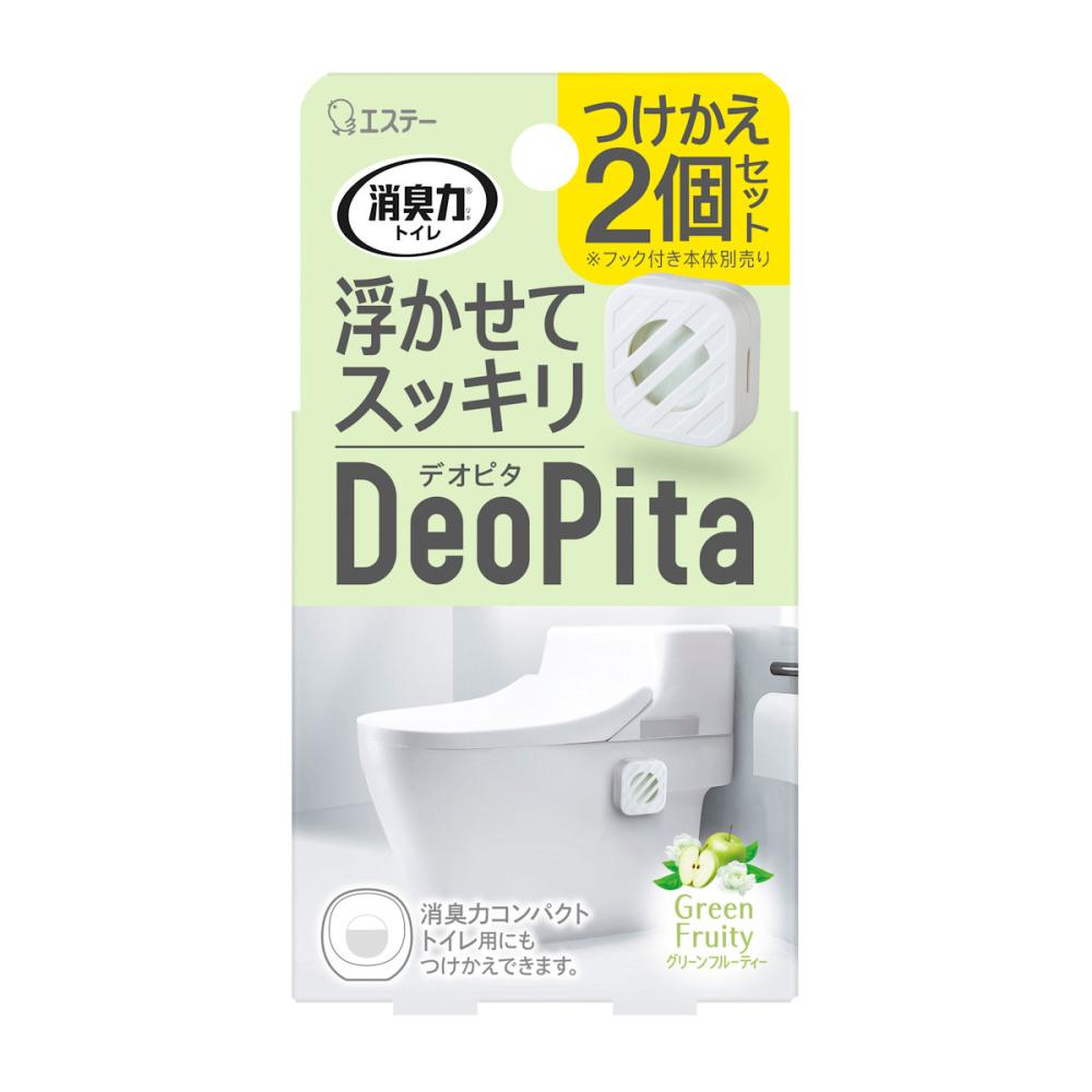 エステー　消臭力　トイレ用　ＤｅｏＰｉｔａ　グリーンフルーティー　付け替え用　２個セット