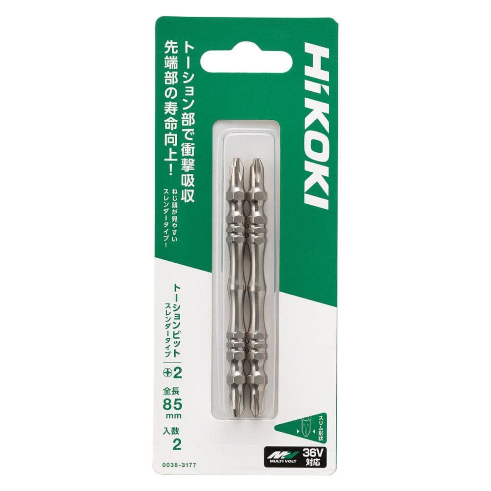 ＨｉＫＯＫＩ（ハイコーキ）　トーションビットスリム　ＮＯ．２×８５Ｌ　２本入り