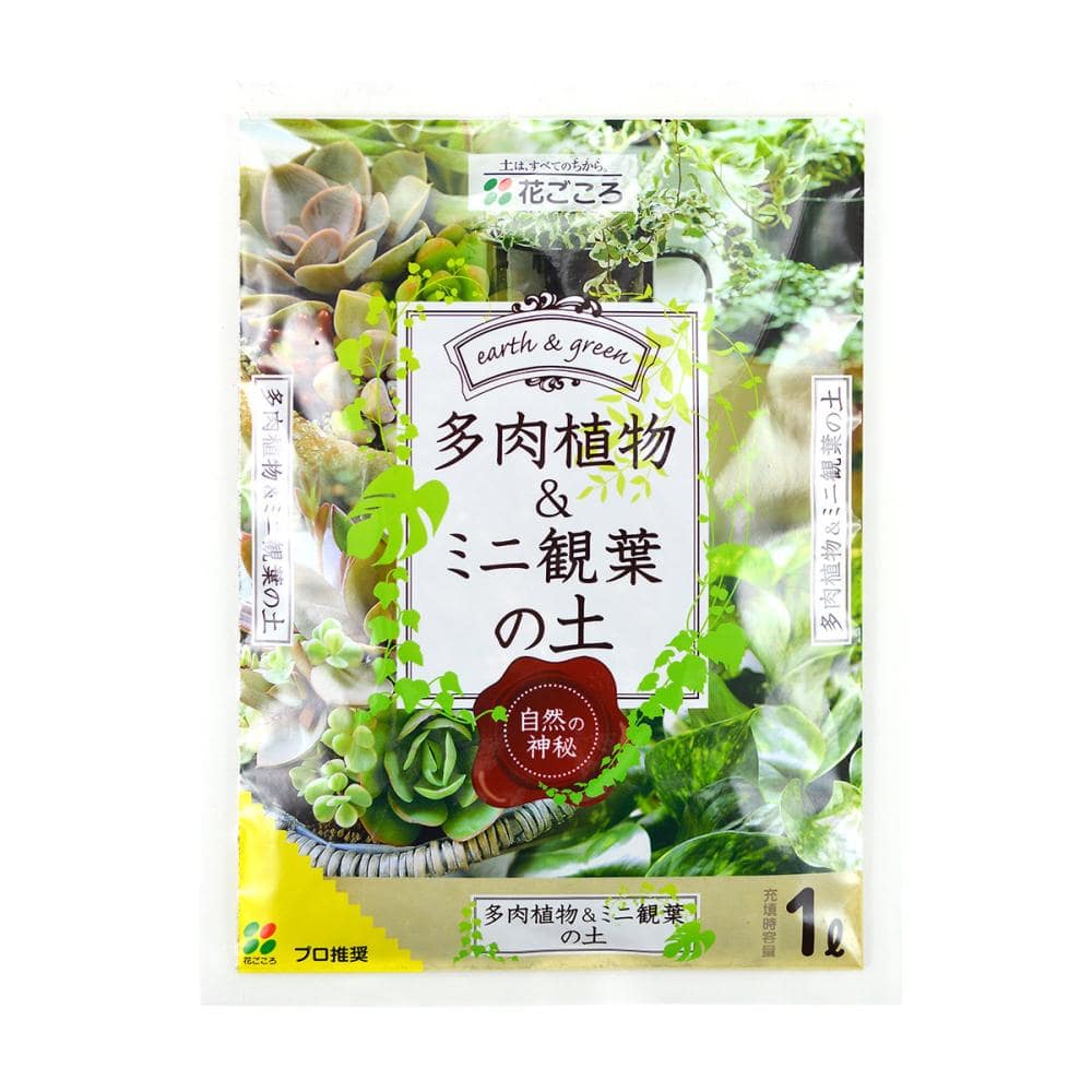 多肉植物＆ミニ観葉植物の土１Ｌ