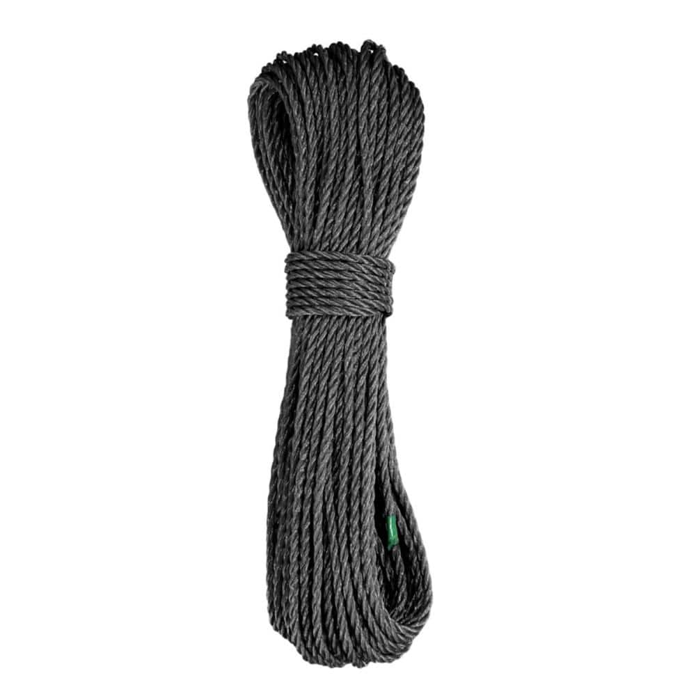 ユタカメイク　ＰＥカラーロープ　ブラック　３ｍｍ×２０ｍ　Ａ－５２６