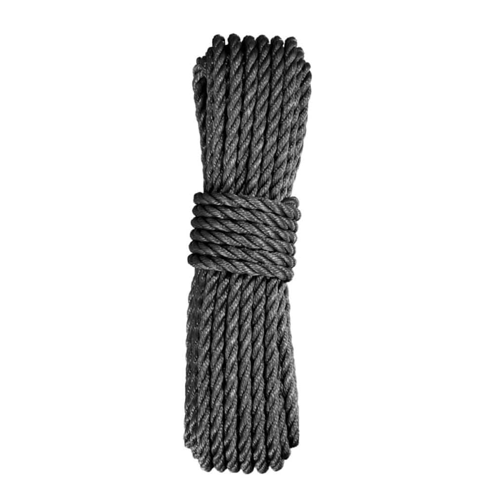 ユタカメイク　ＰＥカラーロープ　ブラック　６ｍｍ×１０ｍ　Ａ－５２９