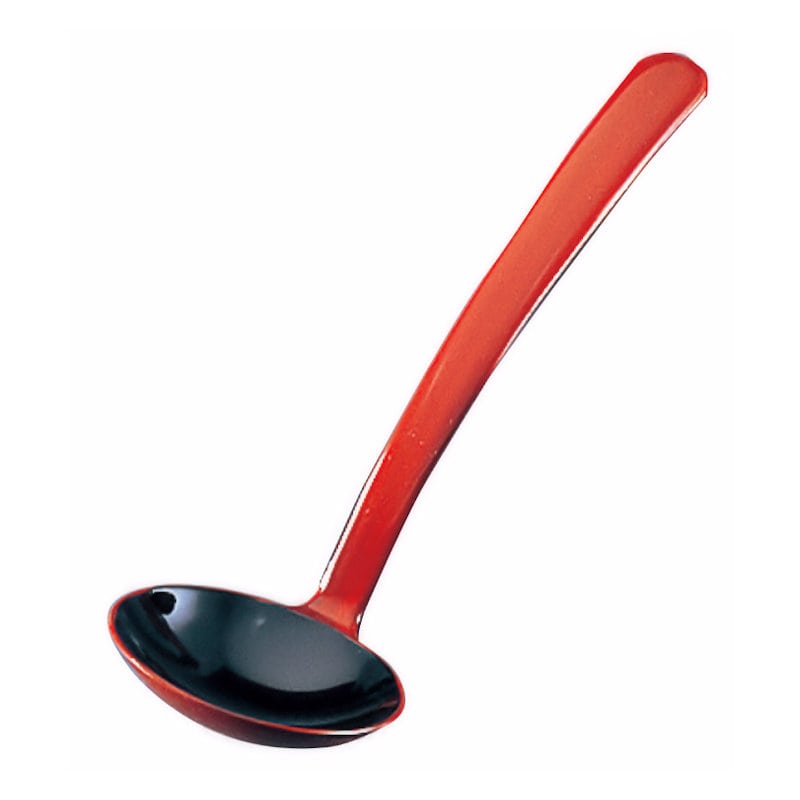 ＡＢＳ　和風塗り　レードル　朱内黒