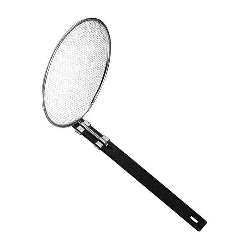 新越金網　ＴＳ　１８－８ステンレス　黒柄そば揚　縦型　１８ｃｍ　１０１９０