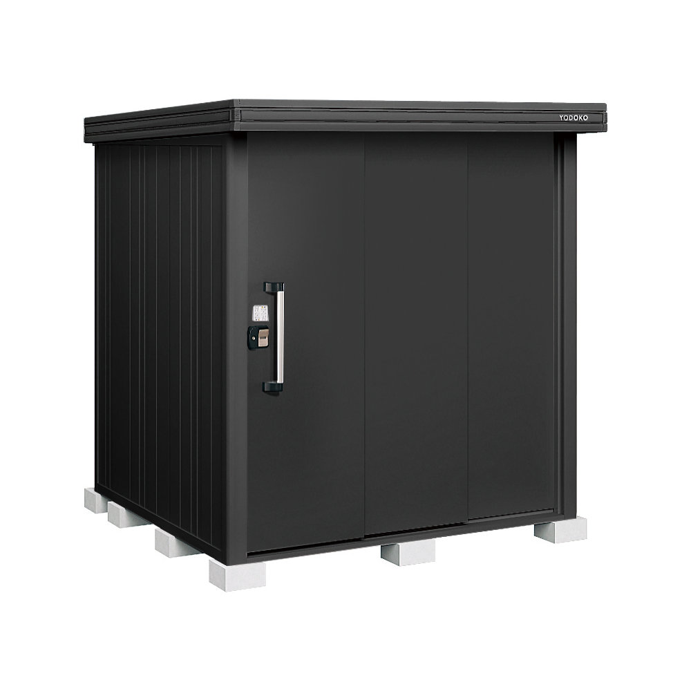 ヨド物置　ＢＬＡＣＫエルモ　一般型　間口１８６×奥行１８６×高さ２１２ｃｍ　ブラック　ＬＭＤ－１８１８－ＢＫ／ＢＫ