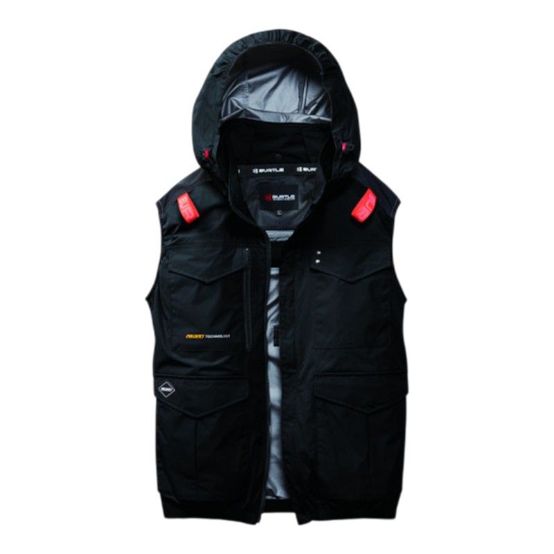 ＢＵＲＴＬＥ（バートル）　エアークラフト　ベスト　ブラック　Ｌ　ＡＣ２１０４　