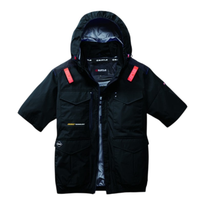 ＢＵＲＴＬＥ（バートル）　エアークラフト　半袖ベスト　ブラック　ＸＸＬ　ＡＣ２１０６　