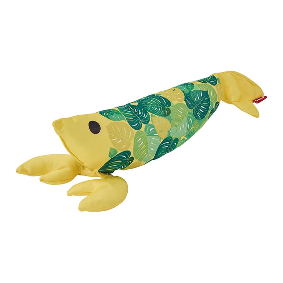 猫用おもちゃ　ひんやりけりぐるみ　エビ　モンステラ