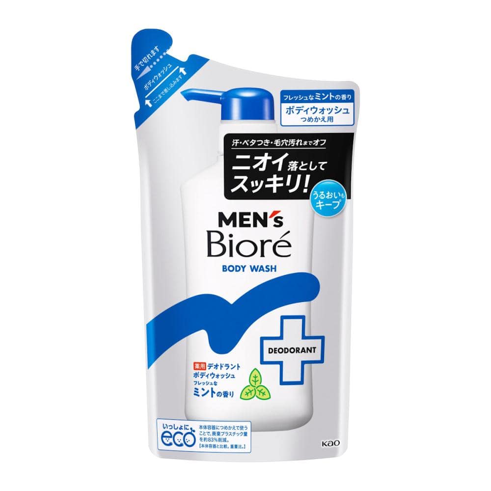 花王　メンズビオレ　薬用デオドラントボディウォッシュ　フレッシュなミント　詰め替え用　３６０ｍＬ