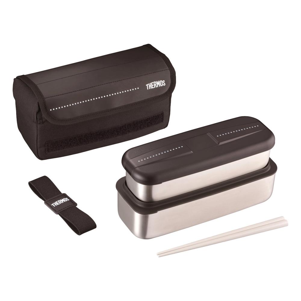 サーモス　フレッシュランチボックス　１１００ｍＬ　ドットブラック　ＤＳＤ－１１０５Ｗ　Ｄ－ＢＫ