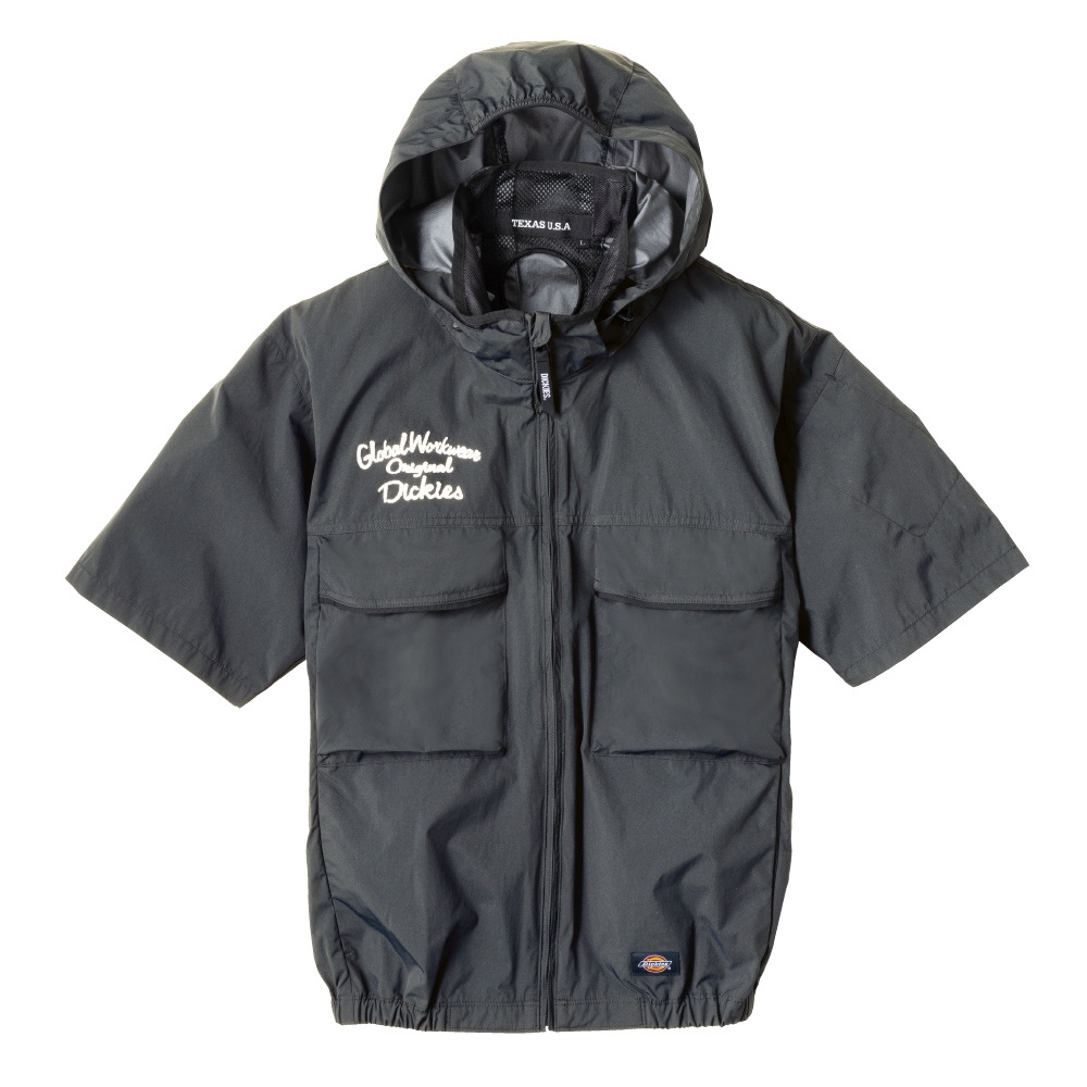 コーコス信岡　ＶＯＬＴＣＯＯＬ　遮熱　半袖　チャコール　Ｍ　Ｄ－２９０