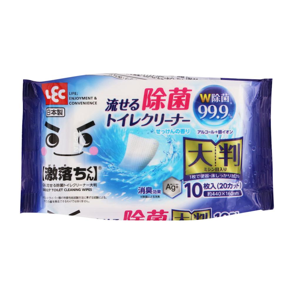 レック　激落ちくん　流せる除菌トイレクリーナー　大判　１０枚入り