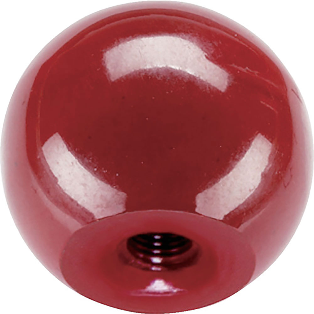ＨＡＬＤＥＲ　ボールノブ　ＤＩＮ　３１９　モールドネジ付　形状Ｃ　赤　２４５６０．０５５０＿