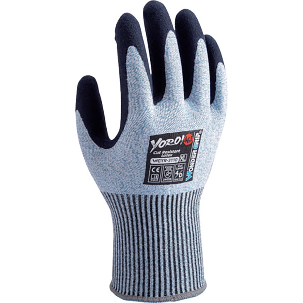 ユニワールド　耐切創　ＹＯＲＯＩ４６１　天然ゴム　ブルーモク　Ｍ　ＷＧＹＲ３１１０－Ｍ＿