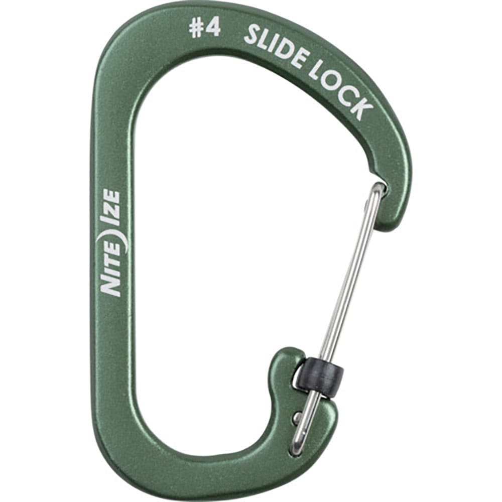 ＮｉｔｅＩｚｅ　スライドロックアルミカラビナー　＃４　オリーブ　ＮＩ５９１５５＿