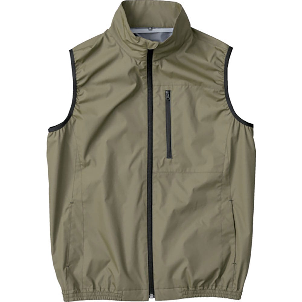 空調服　遮熱タチエリ空調ベスト　カーキグリーン　４Ｌ　ＫＵ９２１４０Ｇ６０Ｓ６＿