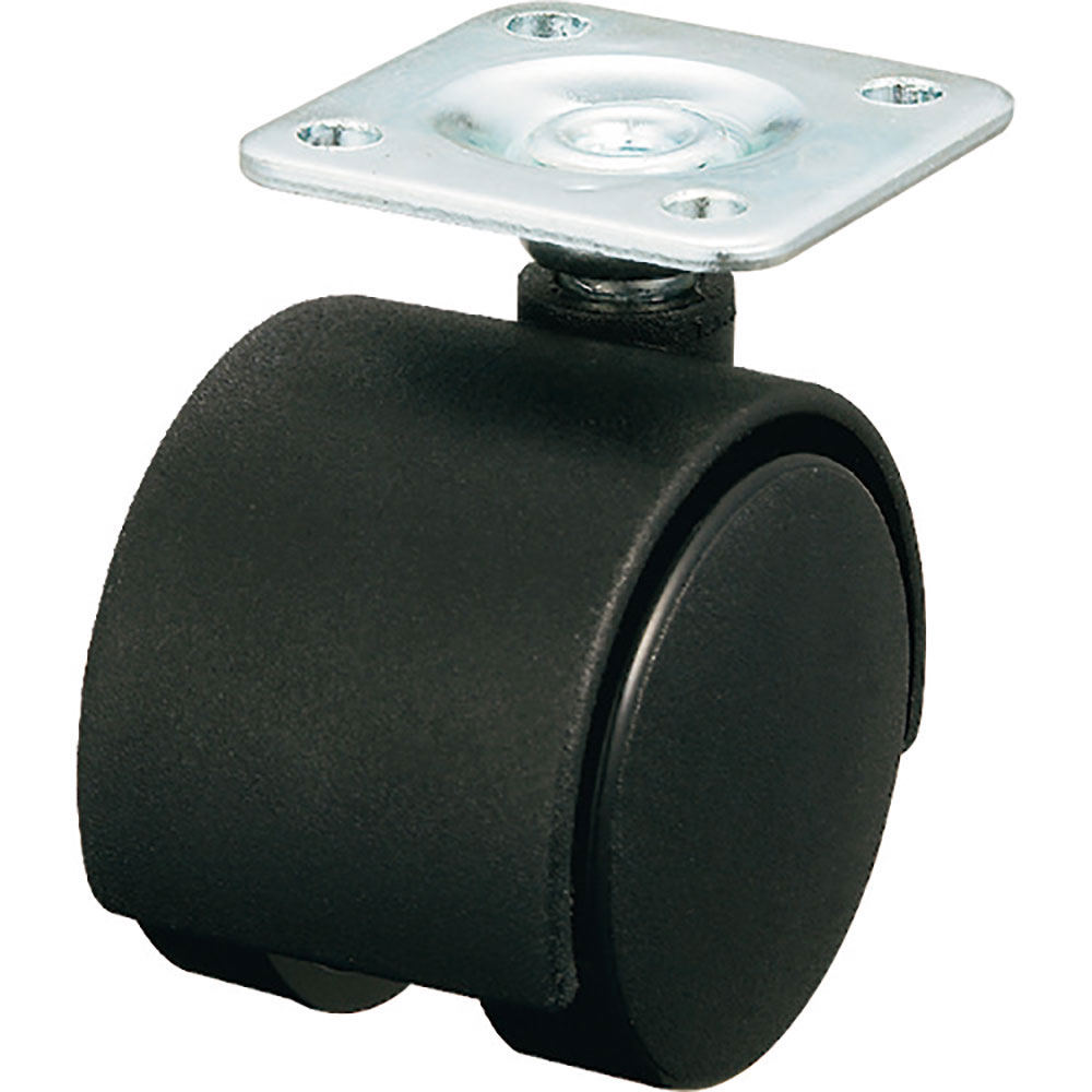 ユーエイ　プレート式　自在　双輪キャスター　ナイロン　車輪径４０ｍｍ　　ＯＴＨＥＲＳ　ＰＴ型　取付＿