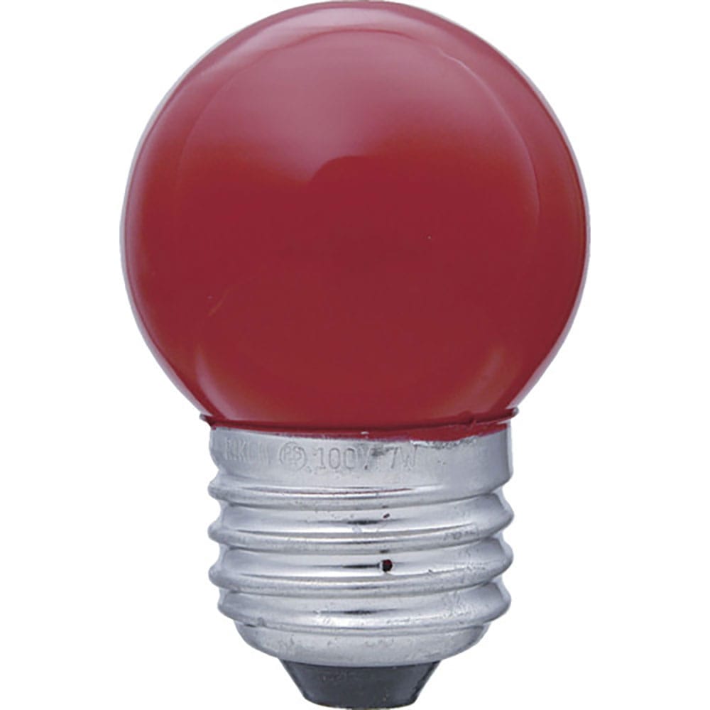 ＥＬＰＡ　寸丸球　Ｅ２６　７Ｗ　赤　Ｇ－１３Ｈ（Ｒ）＿