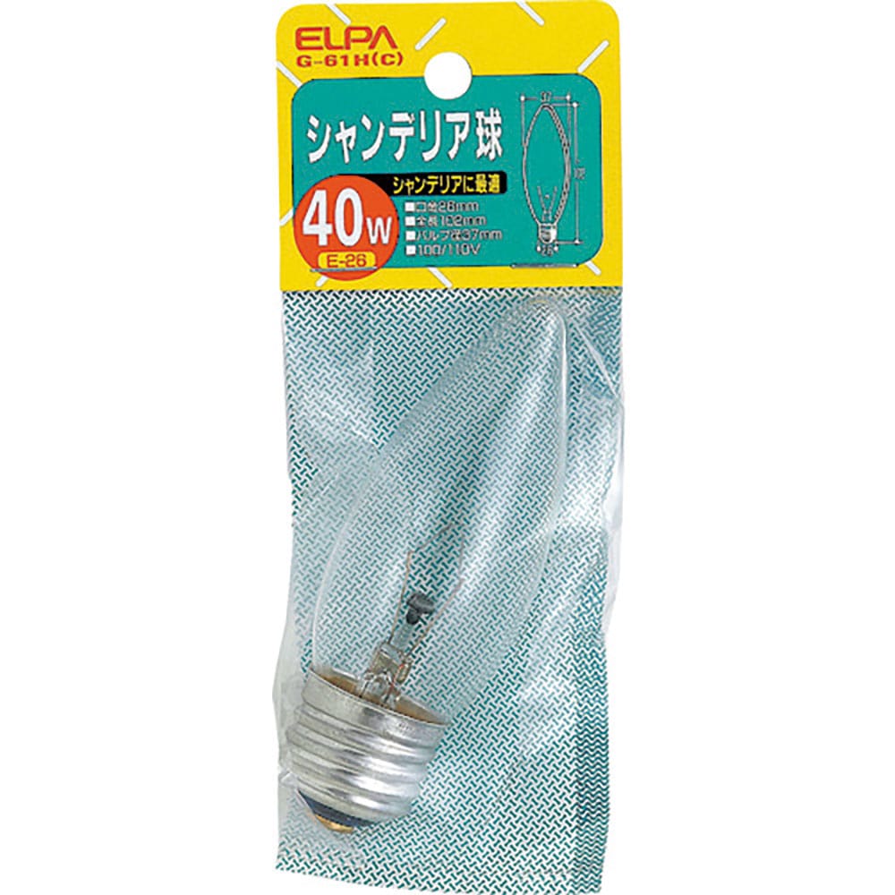 ＥＬＰＡ　シャンデリアＥ２６　Ｇ－６１Ｈ（Ｃ）＿
