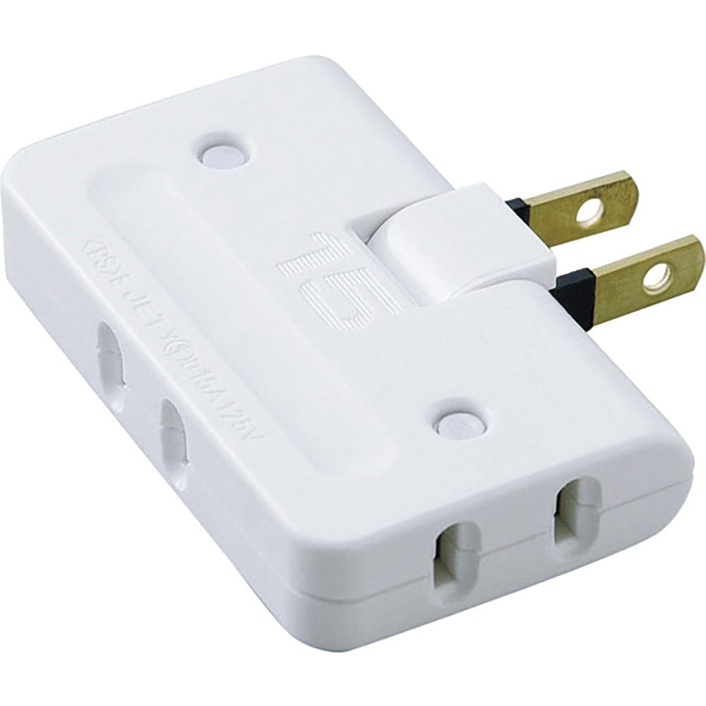 ＥＬＰＡ　コーナータップ　３個口　ホワイト　Ａ－３６Ｈ（Ｗ）＿