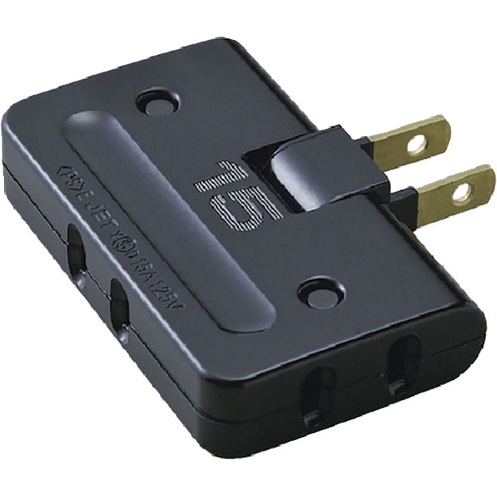 ＥＬＰＡ　コーナータップ　３個口　ブラック　Ａ－３６Ｈ（ＢＫ）＿