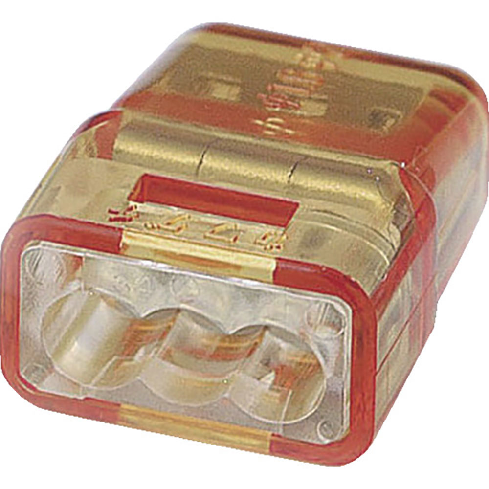 ＥＬＰＡ　差込み型コネクター３　３００Ｖ　２０Ａ　５個入　オレンジ　Ｐ－３Ｈ＿